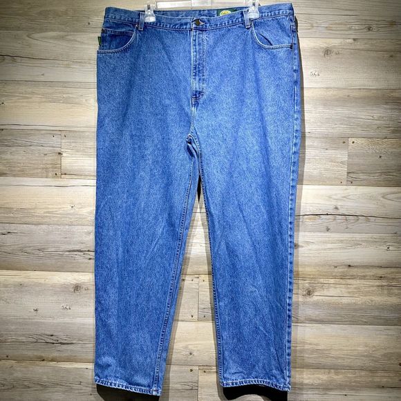 Cabelas Men’s Size 46L (46x33) Medium Wash Blue Denim Jeans - Picture 1 of 6